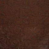Vintage-Look Floral Embossed Vinyl - Brown - Wynonna Collection