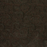 Vintage-Look Floral Embossed Vinyl - Chocolate - Wynonna Collection