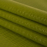 Faux Crocodile Patent Leather - Avocado - Brisbane Collection