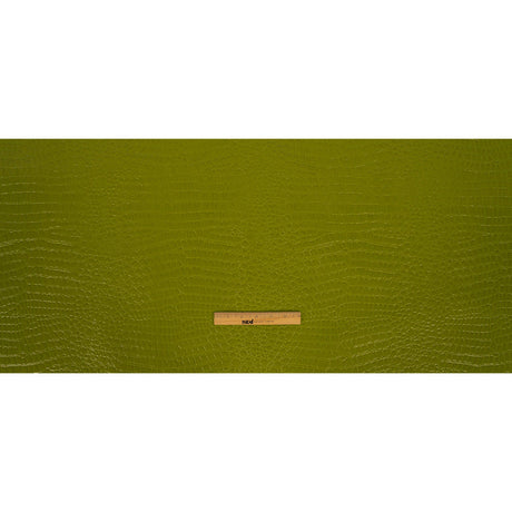 Faux Crocodile Patent Leather - Avocado - Brisbane Collection
