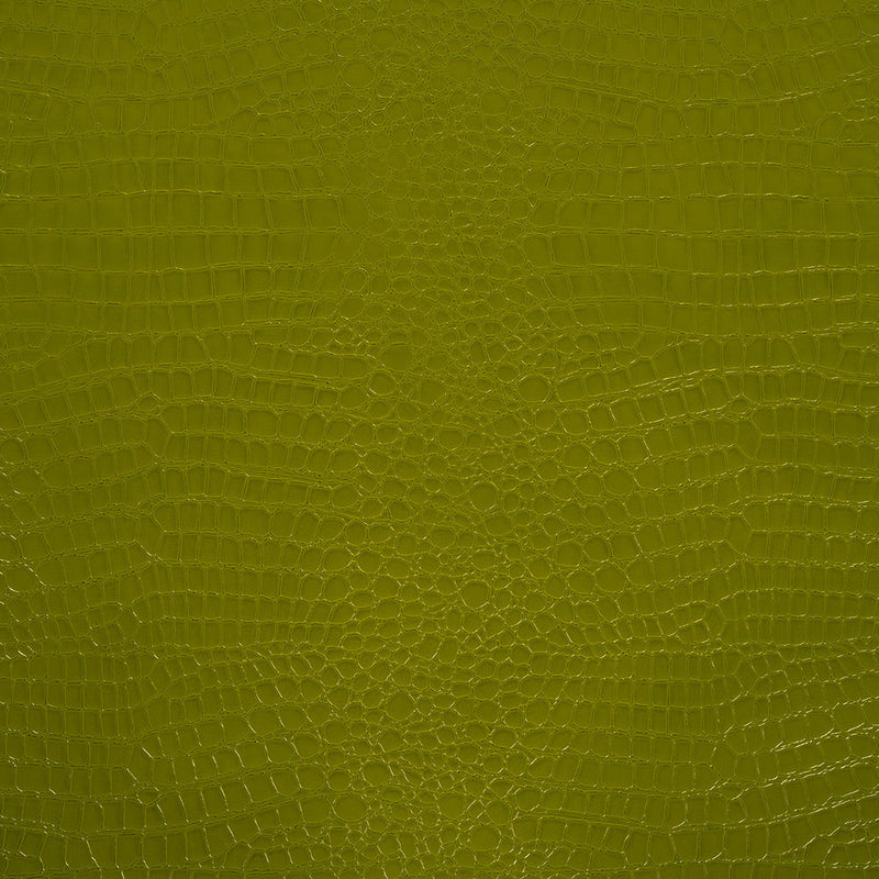 Faux Crocodile Patent Leather - Avocado - Brisbane Collection