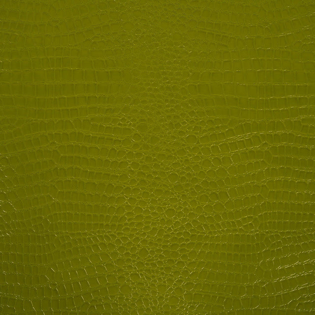 Faux Crocodile Patent Leather - Avocado - Brisbane Collection