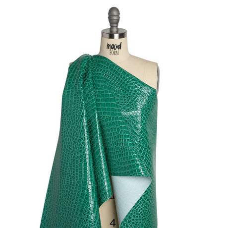 Faux Crocodile Patent Leather - Jungle - Brisbane Collection