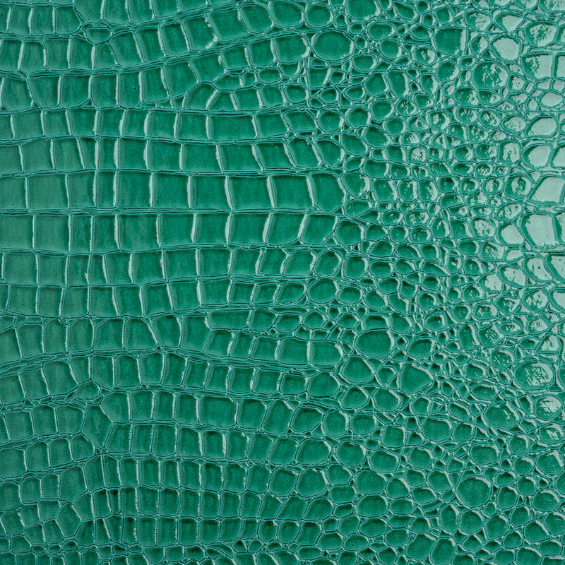 Faux Crocodile Patent Leather - Jungle - Brisbane Collection