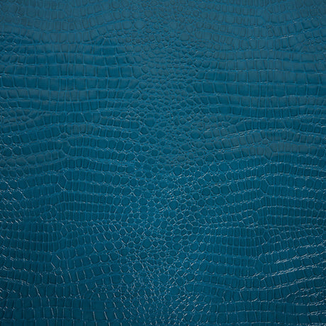 Faux Crocodile Patent Leather - Peacock - Brisbane Collection
