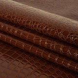 Faux Crocodile Patent Leather - Cinnamon - Brisbane Collection