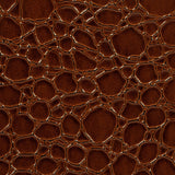 Faux Crocodile Patent Leather - Cinnamon - Brisbane Collection