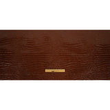 Faux Crocodile Patent Leather - Cinnamon - Brisbane Collection