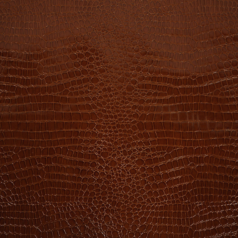 Faux Crocodile Patent Leather - Cinnamon - Brisbane Collection