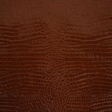 Faux Crocodile Patent Leather - Cinnamon - Brisbane Collection