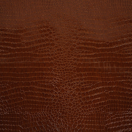 Faux Crocodile Patent Leather - Cinnamon - Brisbane Collection