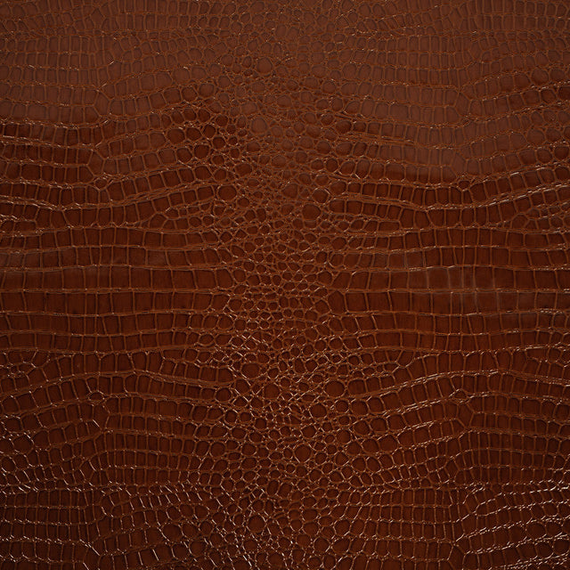 Faux Crocodile Patent Leather - Cinnamon - Brisbane Collection