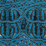 Metallic Crocodile Embossed Vinyl - Blue and Bronze - Twain Collection