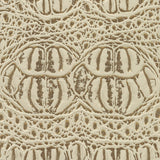 Metallic Crocodile Embossed Vinyl - Star White and Gold - Twain Collection