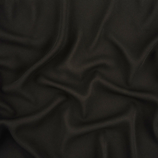 Italian Black Lightweight Rayon Crepe
