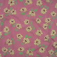 Stretch Cotton Poplin Print - Pink and Yellow Yin Yang Flowers - Mood Exclusive Groovy Baby