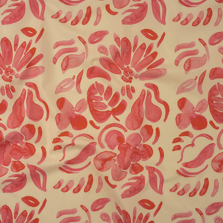 Stretch Cotton Poplin Print - Pink Flower Blocks - Mood Exclusive Romantic Inclinations