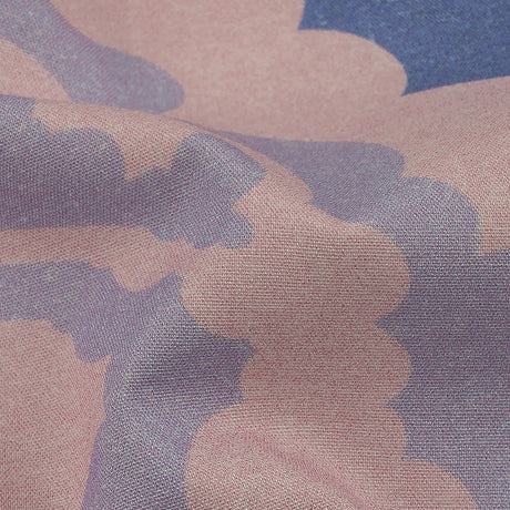 Stretch Cotton Poplin Print - Purple and Green Clouds and Bubbles - Mood Exclusive Buttoned Up