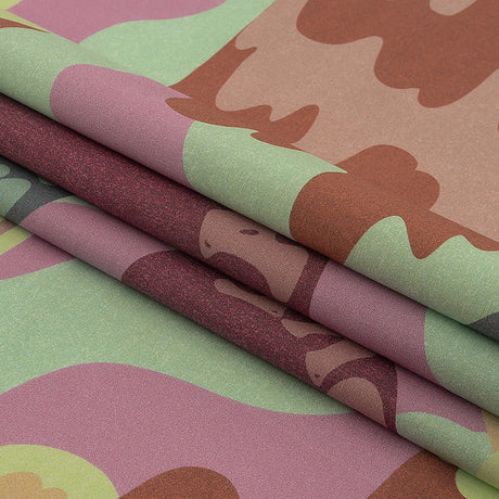 Stretch Cotton Poplin Print - Pink and Yellow Clouds and Bubbles - Mood Exclusive Buttoned Up