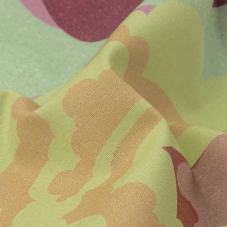 Stretch Cotton Poplin Print - Pink and Yellow Clouds and Bubbles - Mood Exclusive Buttoned Up