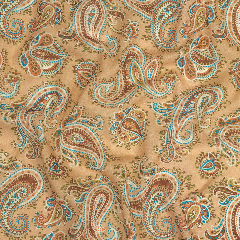 Mood Exclusive Toasted Almond Peacock Revolution Cotton Gauze