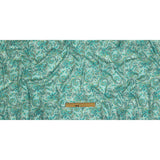 Cotton Gauze - Aqua Jacobean Paisley - Mood Exclusive Hypnotize Me Print