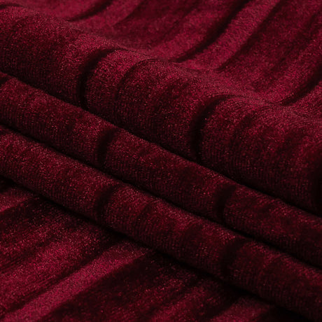 Pleated Velour - Wine - Tver Collection