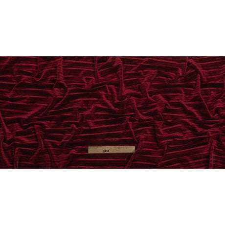 Pleated Velour - Wine - Tver Collection