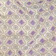 Viscose and Linen Woven Print - Blue and Purple Tiles - Mood Exclusive Alhambra