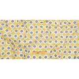 Viscose and Linen Woven Print - Violet Storm and Yellow Floral Tiles - Mood Exclusive Sao Bento