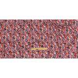 Red, White and Blue Paisley Cotton Sateen