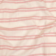 Pink and White Textural Stripes Slubbed Cotton Woven
