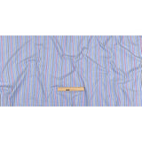 Grapemist, Purple and Stormy Weather Halo Stripes Cotton Shirting