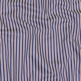 Blue, Red and White Halo Stripes Twill Cotton Shirting