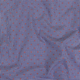 Red, White and Blue Checked Diamond Dots Cotton Jacquard