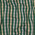 Green, Purple and Yellow Subtle Plaid Stripes Cotton Shirting