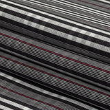 Black Onyx, Red and White Subtle Plaid Cotton Poplin