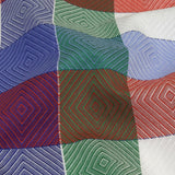 Red, Blue and Green Diamonds in Checks Cotton Jacquard Shirting
