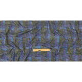 Astral Aura and Chive Log Cabin Plaid Cotton Shirting