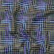 Astral Aura and Chive Log Cabin Plaid Cotton Shirting