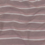 Zinfandel and White Diamond Stripes and Checks Cotton Jacquard