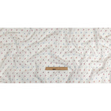 Orange, Pink and Blue Little Paisleys Cotton Jacquard Shirting