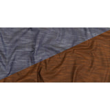 Brown Striated Cotton Chambray
