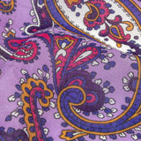 Gauzy Cotton Voile - Lilac, Cobalt and Pink Paisley - Deadstock