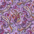 Gauzy Cotton Voile - Lilac, Cobalt and Pink Paisley - Deadstock