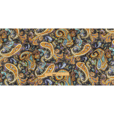 Gauzy Cotton Voile - Midnight Navy, Hawaiian Sunset and Limoges Paisley - Deadstock