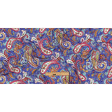Gauzy Cotton Voile - Blue, Pink and Amberglow Paisley - Deadstock