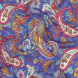 Gauzy Cotton Voile - Blue, Pink and Amberglow Paisley - Deadstock