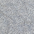 Black Flocked Polka Dots on Blue, Gray and White Abstract Stretch Cotton Shirting