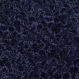 Navy Flocked Classical Florals on Diamond Cotton and Polyester Dobby